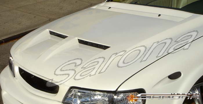 Custom Nissan Maxima Hood  Sedan (1995 - 1999) - $1290.00 (Manufacturer Sarona, Part #NS-006-HD)